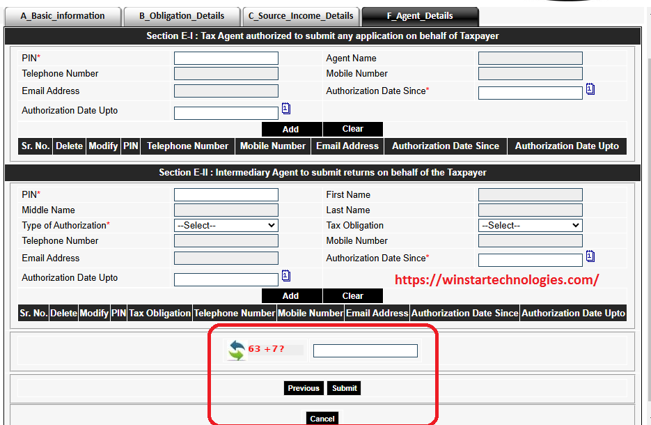 pin application